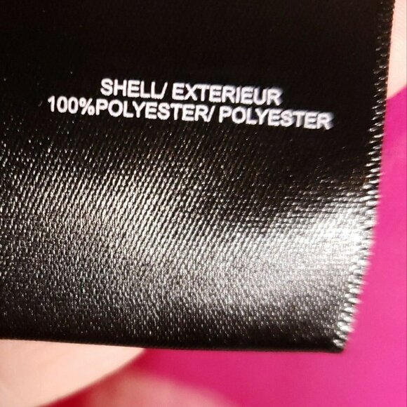 Belle Badgley Mischka Pink Flowy Asymmetrical Off The Shoulder Blouse Large - Picture 5 of 5